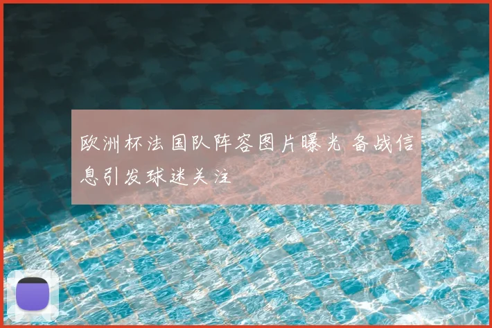 欧洲杯法国队阵容图片曝光 备战信息引发球迷关注
